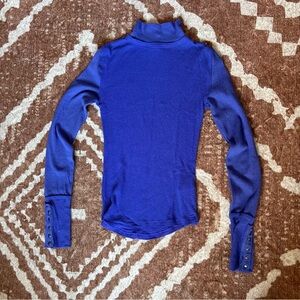 We The Free Royal Blue Long Sleeve Top